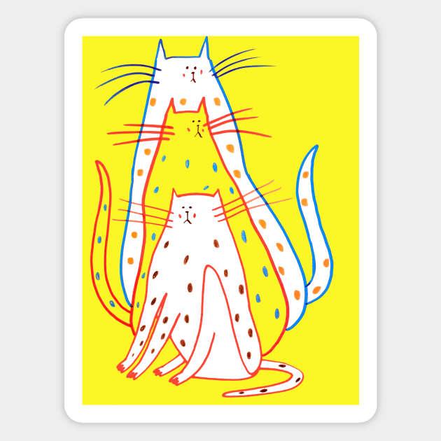 Cats Magnet by AshleyPercival